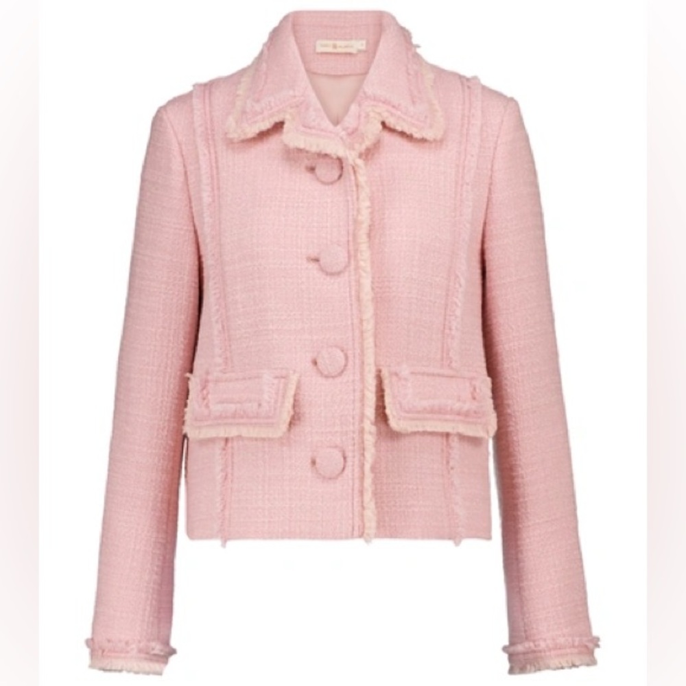 Fondant Pink Tweed Jacket
